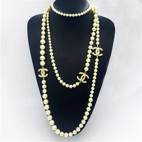 chanel pearl neckless|chanel necklace price list.